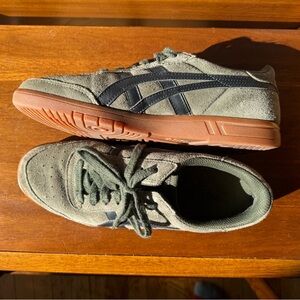 ASICS Men's Tiger Gel-Vickka TRS Sneakers, Forest/Black, Gum sole, 6.5